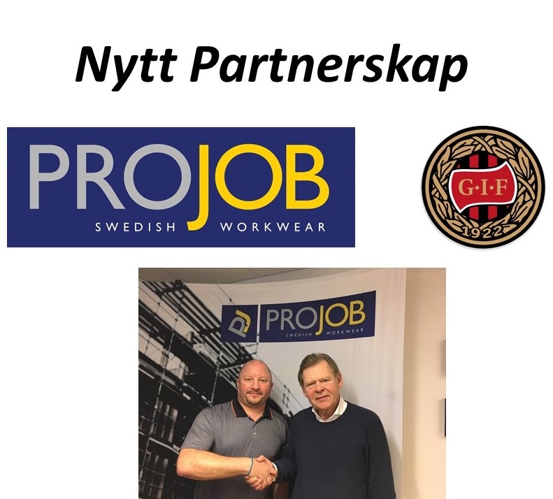 ProJob Workwear AB HUVUDPARTNER 2018